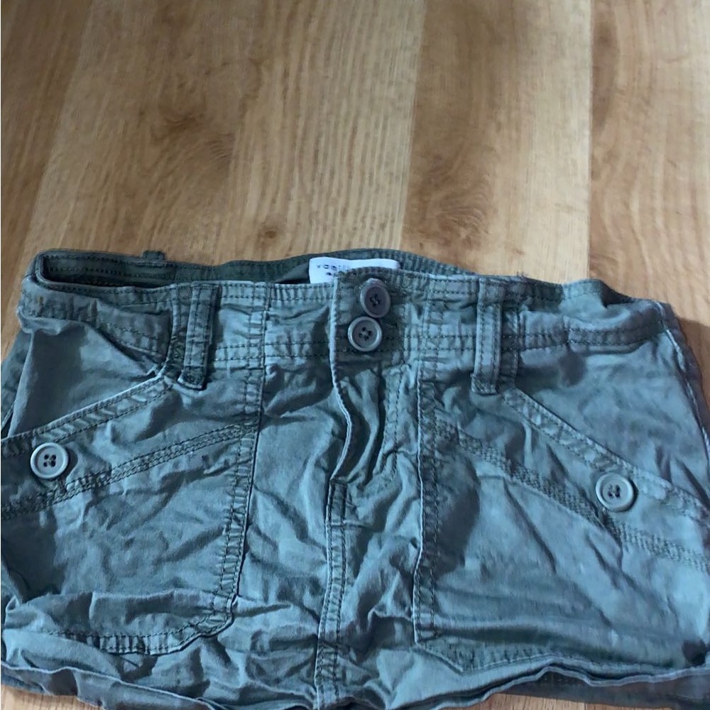 Green Cargo Shorts